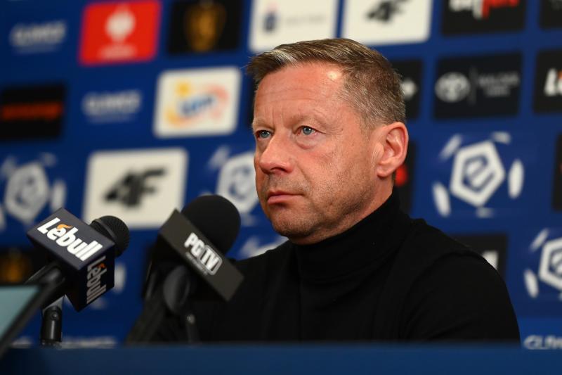 Dariusz Banasik i Jędrzej Grobelny na konferencji prasowej